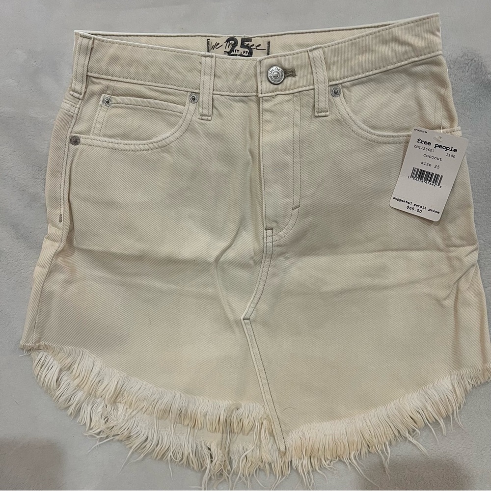 Free People Bailey Denim Skirt
